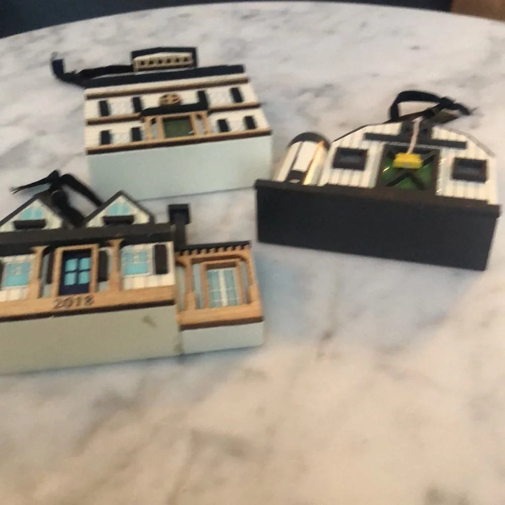 Hearth & Hand Magnolia l 3 House/Barn Ornaments 2018
